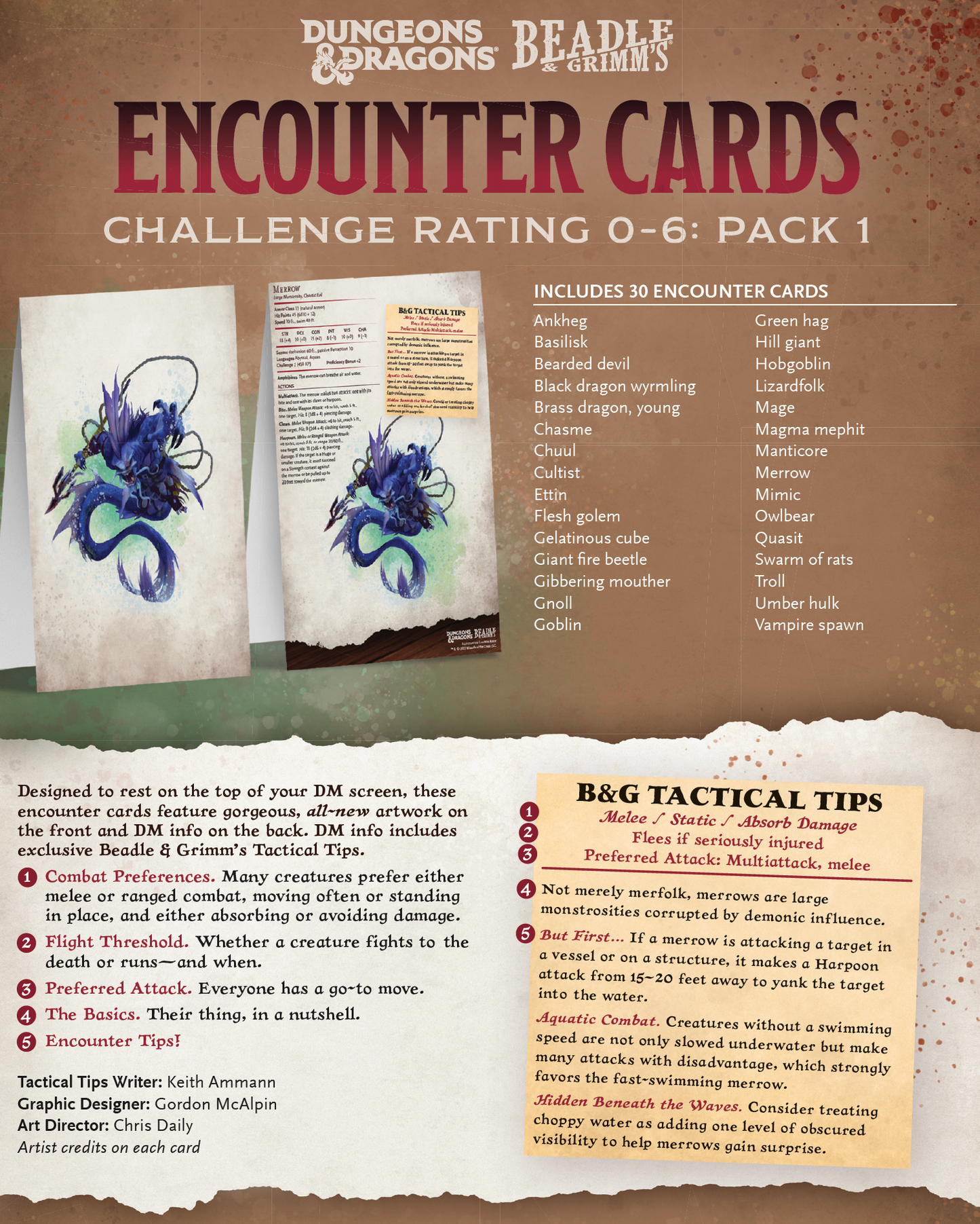 Encounter Cards CR 0-6 Pack 1