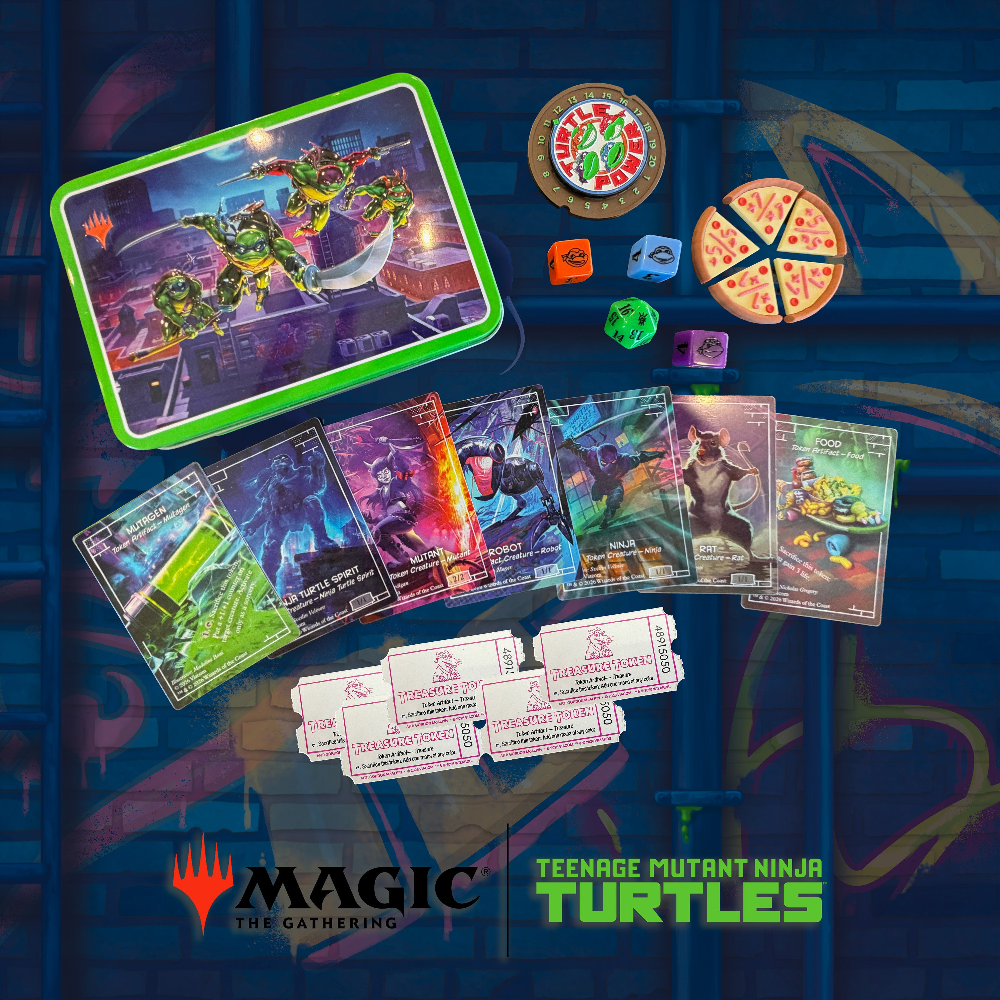 Teenage Mutant Ninja Turtles Token Set (MTG) – Beadle & Grimm's