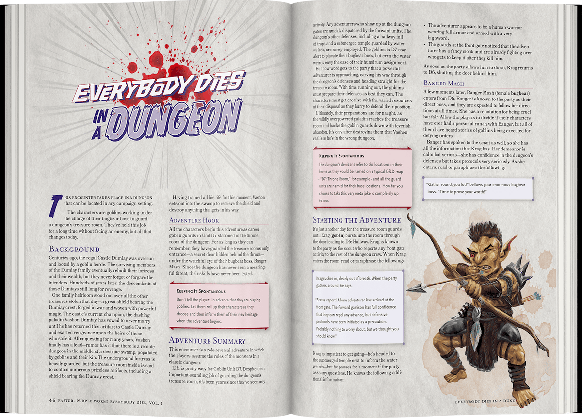 Faster, Purple Worm! Everybody Dies Vol. 1 (D&D Adventures)