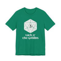 D20 Critical Hit T-Shirt — 'Luck o' the Goblins' RPG Gamer Tee