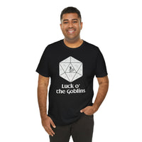 D20 Critical Hit T-Shirt — 'Luck o' the Goblins' RPG Gamer Tee