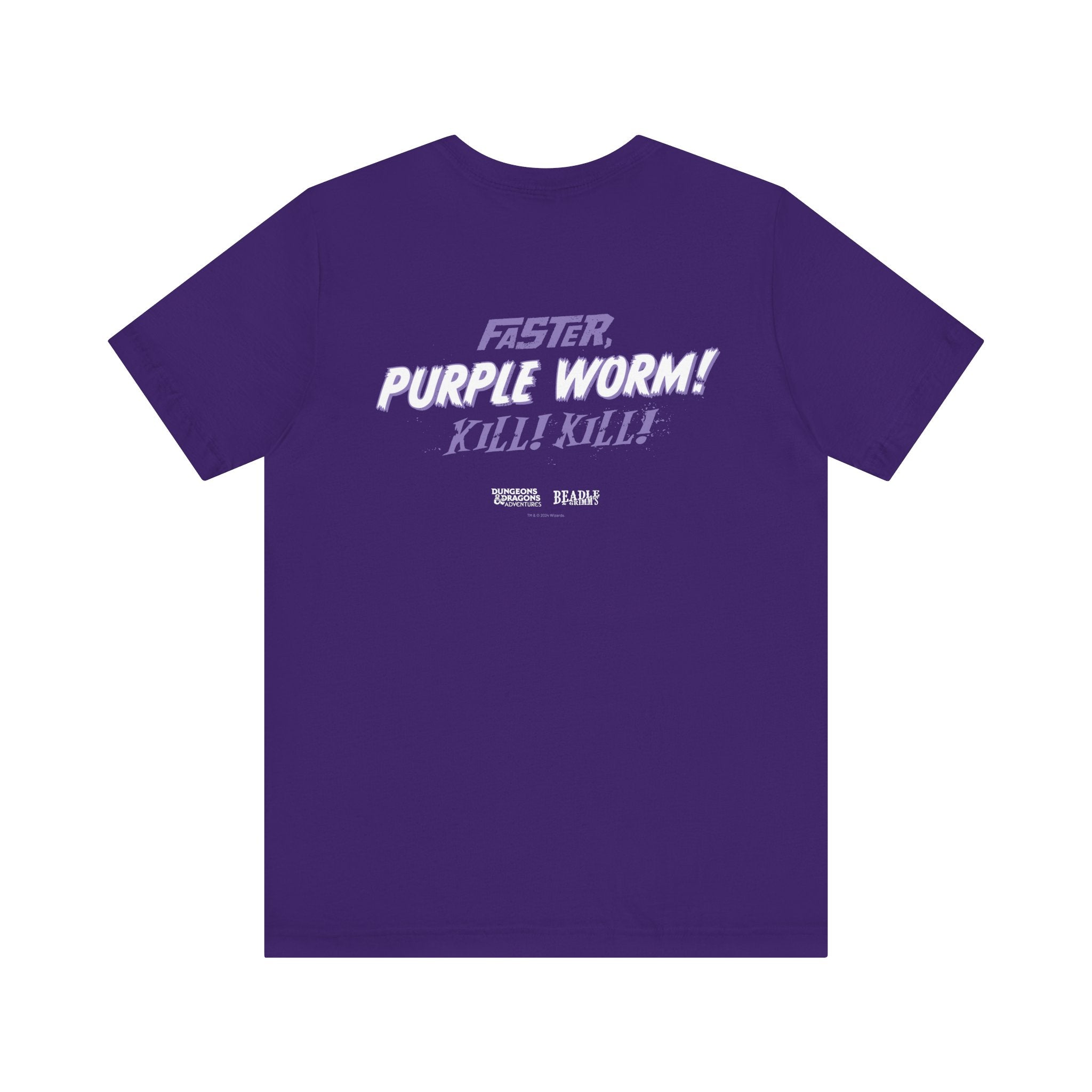 RAIDBACK®︎FABRIC “PURPLE WORM” T-SHIRT Faster, Purple Worm! Kill! Kill! T-Shirt – Beadle & Grimm's