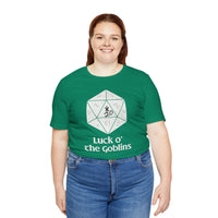 D20 Critical Hit T-Shirt — 'Luck o' the Goblins' RPG Gamer Tee