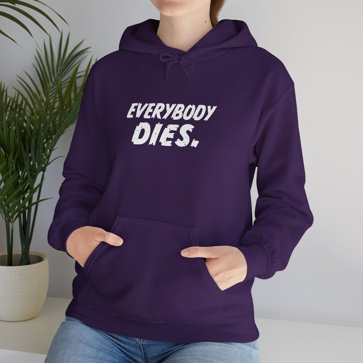 Everybody Dies Hoodie — Faster, Purple Worm! Kill! Kill!