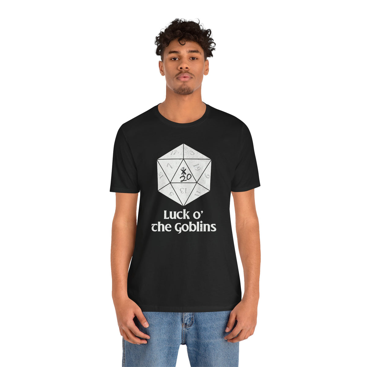 D20 Critical Hit T-Shirt — 'Luck o' the Goblins' RPG Gamer Tee