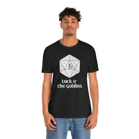 D20 Critical Hit T-Shirt — 'Luck o' the Goblins' RPG Gamer Tee
