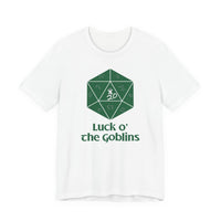 D20 Critical Hit T-Shirt — 'Luck o' the Goblins' RPG Gamer Tee