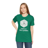 D20 Critical Hit T-Shirt — 'Luck o' the Goblins' RPG Gamer Tee