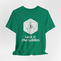 D20 Critical Hit T-Shirt — 'Luck o' the Goblins' RPG Gamer Tee