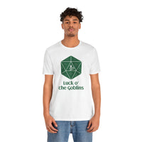 D20 Critical Hit T-Shirt — 'Luck o' the Goblins' RPG Gamer Tee
