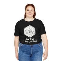 D20 Critical Hit T-Shirt — 'Luck o' the Goblins' RPG Gamer Tee