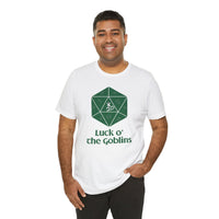 D20 Critical Hit T-Shirt — 'Luck o' the Goblins' RPG Gamer Tee