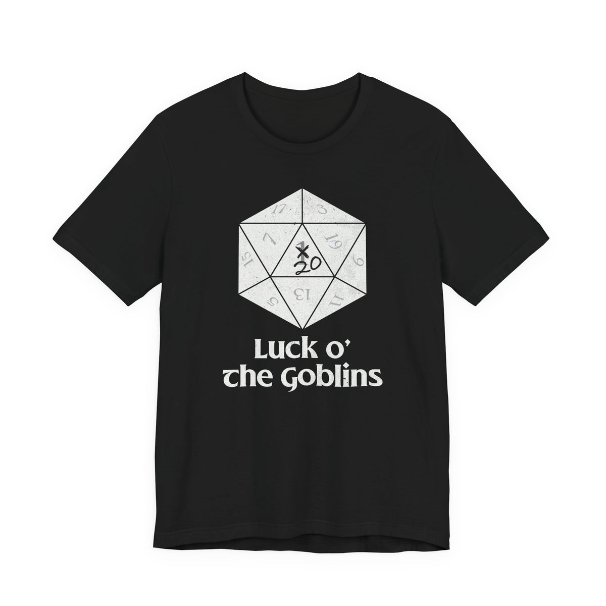 D20 Critical Hit T-Shirt — 'Luck o' the Goblins' RPG Gamer Tee