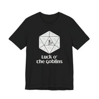 D20 Critical Hit T-Shirt — 'Luck o' the Goblins' RPG Gamer Tee