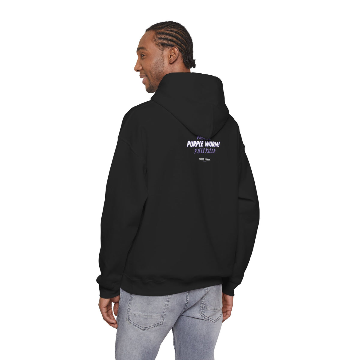Everybody Dies Hoodie — Faster, Purple Worm! Kill! Kill!