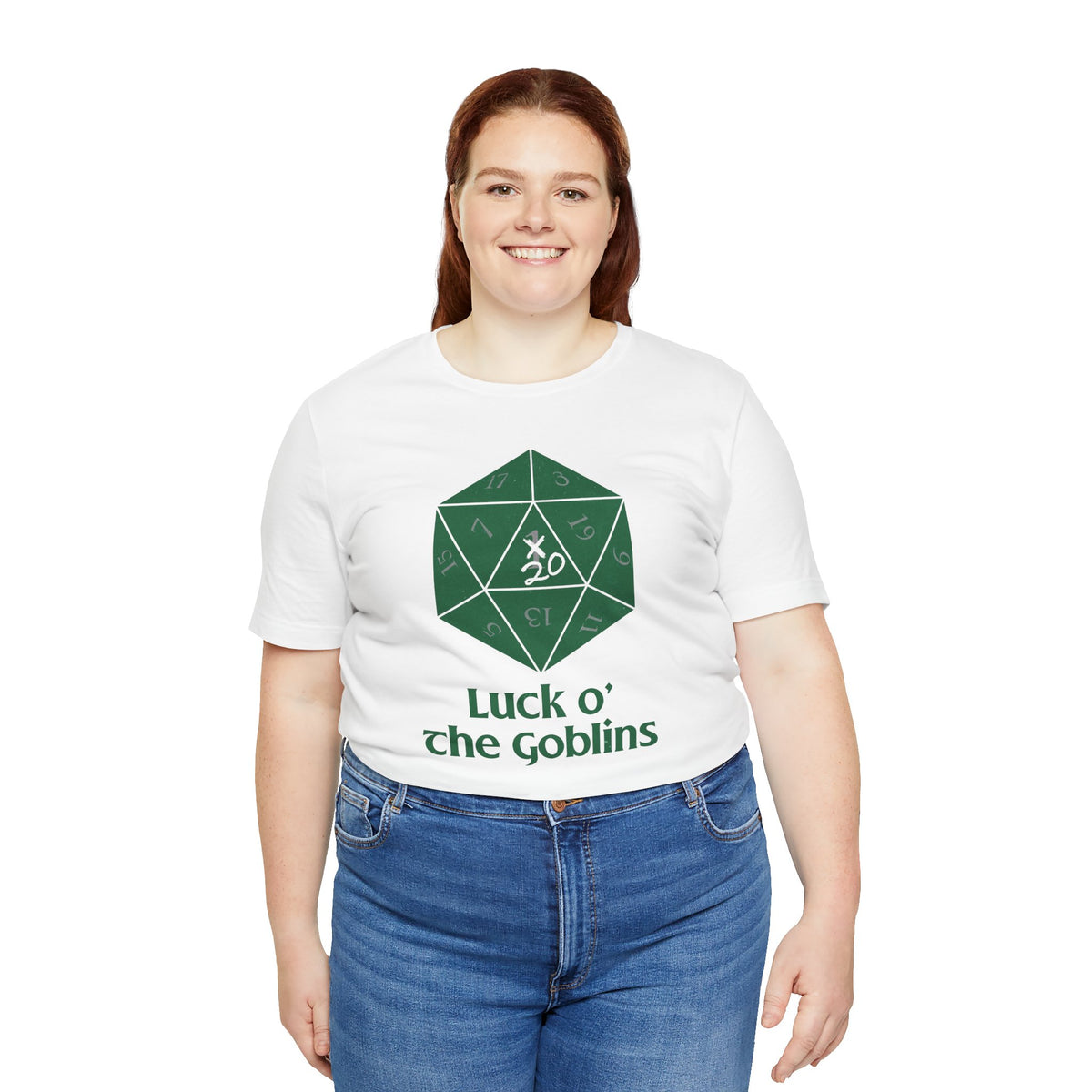 D20 Critical Hit T-Shirt — 'Luck o' the Goblins' RPG Gamer Tee