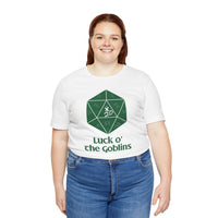 D20 Critical Hit T-Shirt — 'Luck o' the Goblins' RPG Gamer Tee