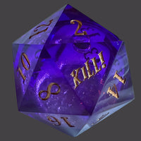 Faster, Purple Worm! Kill! Kill! Chonky D20 (55MM)
