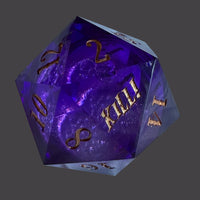 Faster, Purple Worm! Kill! Kill! Chonky D20 (55MM)
