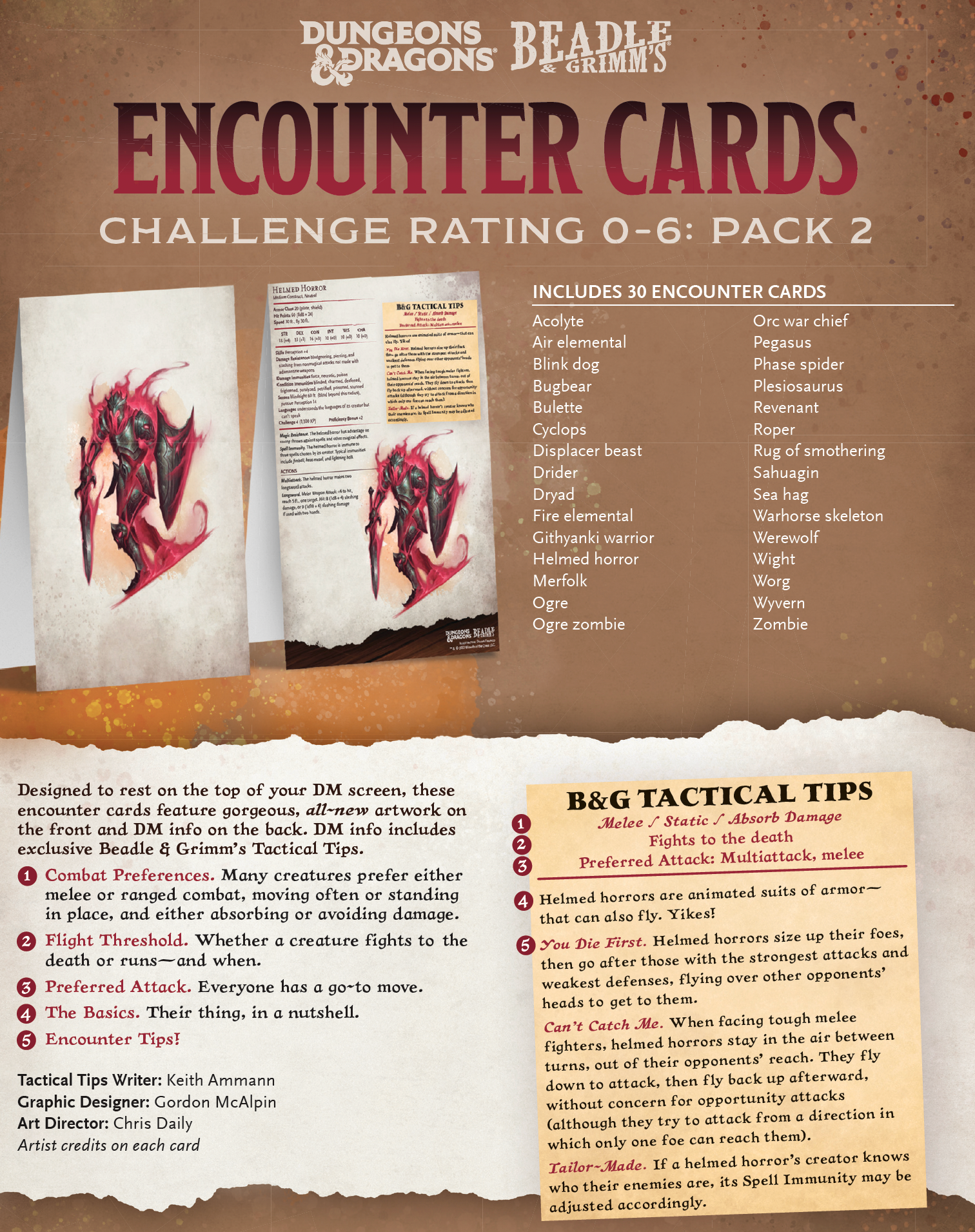 Encounter Cards CR 0-6 Pack 1