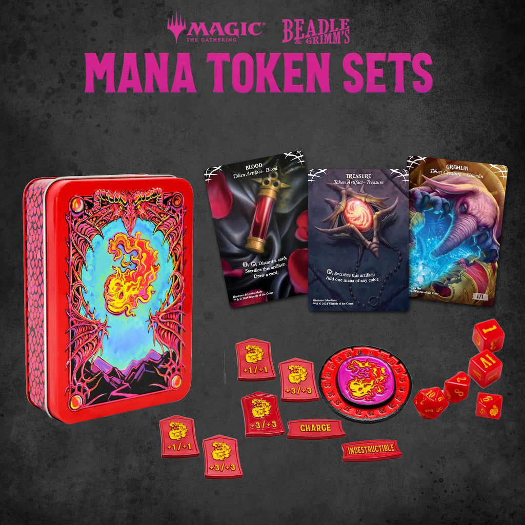 Red Mana Token Set (MTG) – Beadle & Grimm