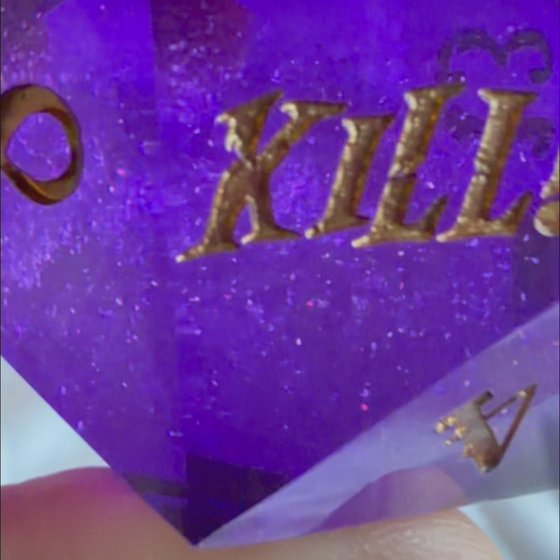 Faster, Purple Worm! Kill! Kill! Chonky D20 (55MM)