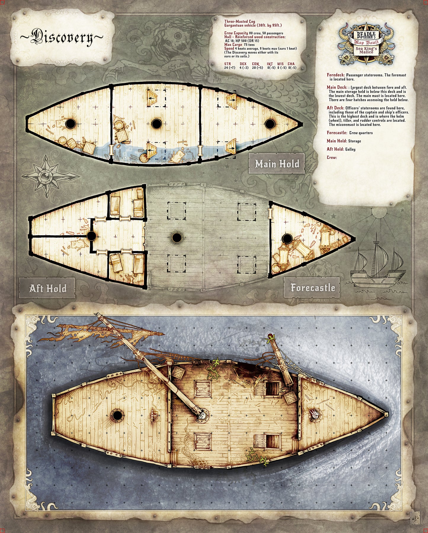 Map Vault - Sea King's Malice Edition