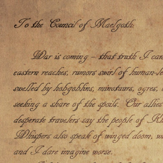 Letter to the Council of Maelgoth