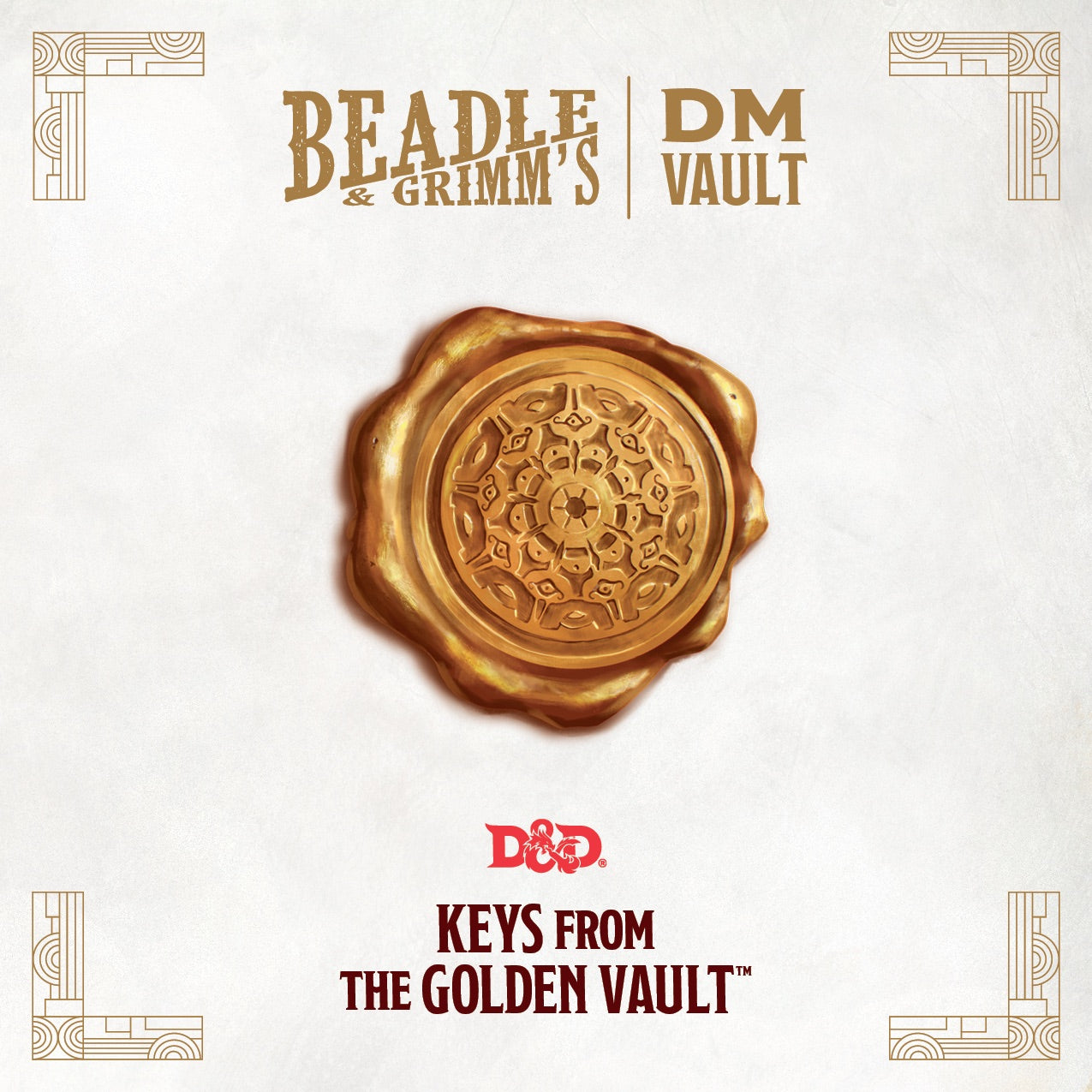 Dungeons & Dragons - Set Di Chiavi Metalliche "The Golden Vault" - Edizione Limitata